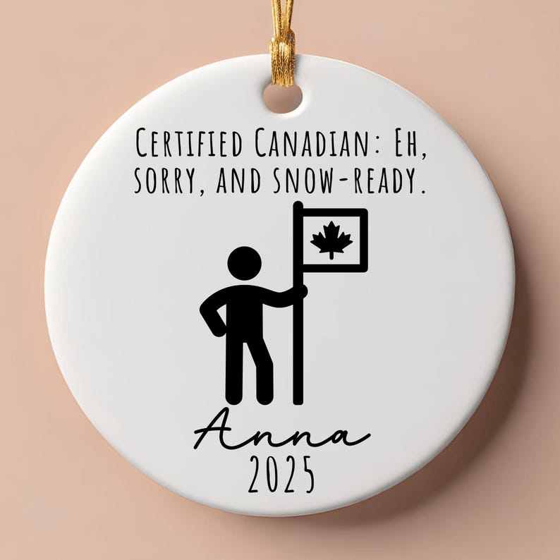 Funny Canadian Citizenship Ornament: New Canadian Keepsake product image 8