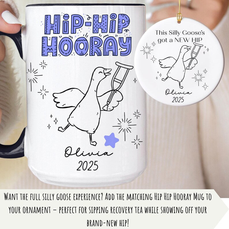 Personalized Recovery Ornament for Last Day of PT Keepsake – Funny Hip Replacement Gift product image 5
