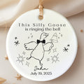 Silly Goose Cancer Survivor Ornament – Ringing the Bell Gift for Him or Her personalized Christmas ornament