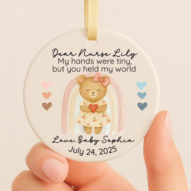 NICU Nurse Gift Ornament from Baby – Personalized Thank You Keepsake product image 3