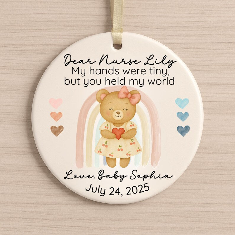 NICU Nurse Gift Ornament from Baby – Personalized Thank You Keepsake product image 10
