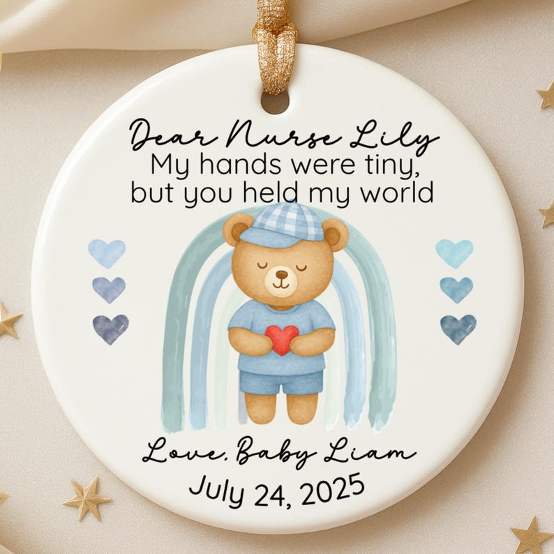 NICU Nurse Gift Ornament from Baby – Personalized Thank You Keepsake product image 2