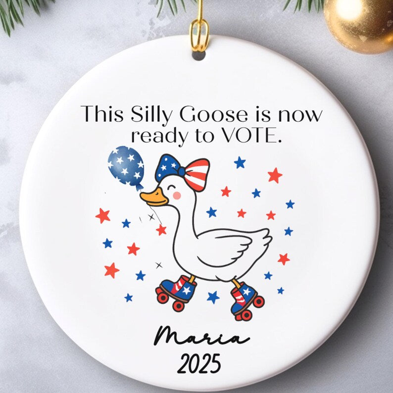 Funny Citizenship Ornament – First-Time Voters product image 2
