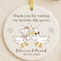 Personalized Wedding Ornament from Bride and Groom to Parents Thank You Keepsake personalized Christmas ornament