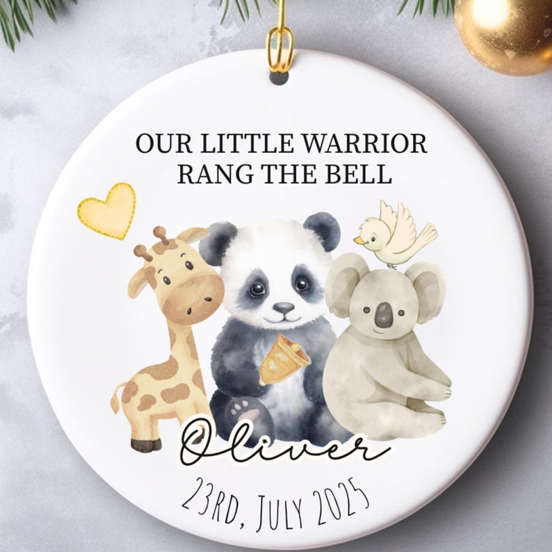 Personalized End of Chemo Ornament for Kids – Pediatric Cancer Bell Ringing Gift product image 7