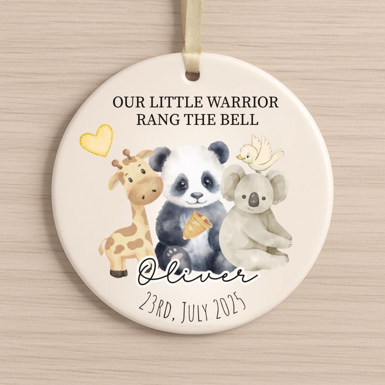Personalized End of Chemo Ornament for Kids – Pediatric Cancer Bell Ringing Gift product image 9