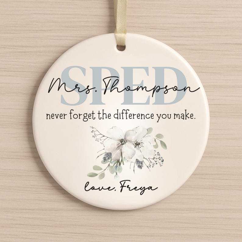 Personalized SPED Teacher Ornament – Special Education Gift from Student product image 9