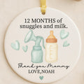 Cute Breastfeeding Ornament – Personalized Baby to Mom Gift personalized Christmas ornament