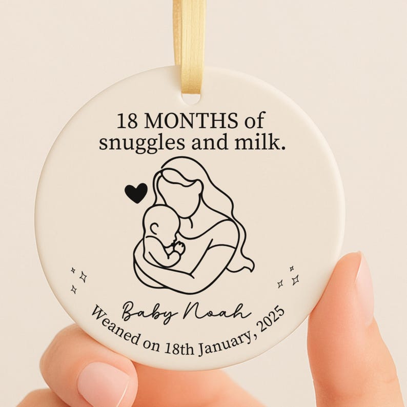 Breastfeeding Milestone Ornament – Personalized Baby to Mom Gift product image 7