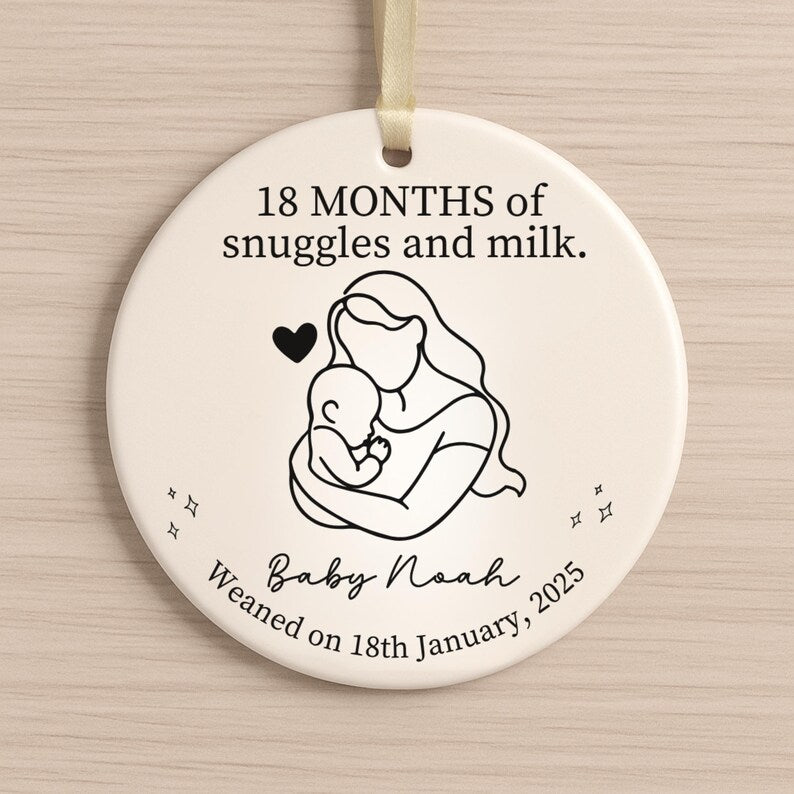 Breastfeeding Milestone Ornament – Personalized Baby to Mom Gift product image 9