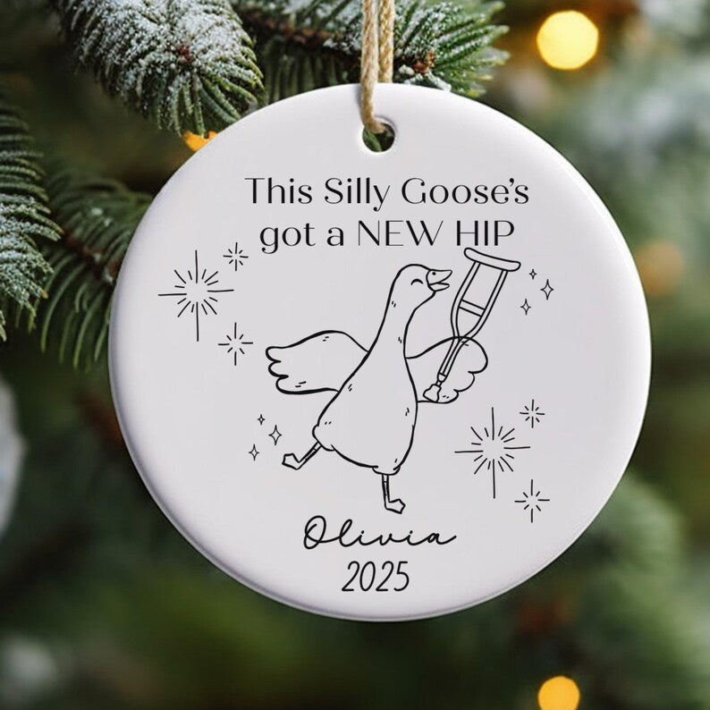 Personalized Recovery Ornament for Last Day of PT Keepsake – Funny Hip Replacement Gift product image 4