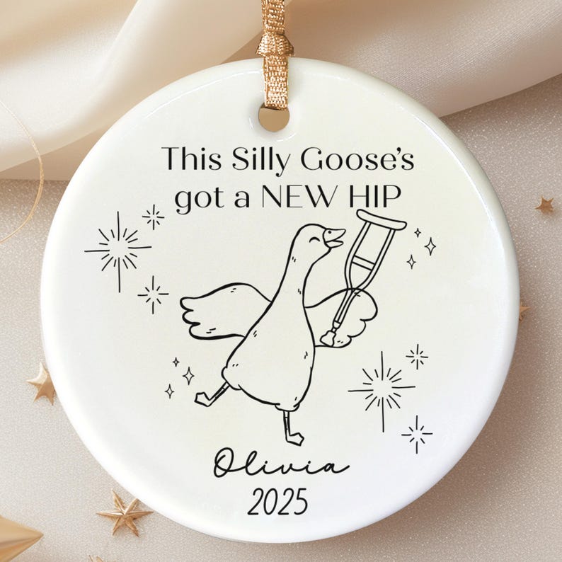 Personalized Recovery Ornament for Last Day of PT Keepsake – Funny Hip Replacement Gift product image 2