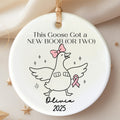 Funny Breast Cancer Gift Ornament for Mastectomy Survivor Gift personalized Christmas ornament