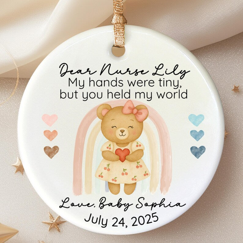 NICU Nurse Gift Ornament from Baby – Personalized Thank You Keepsake product image 5