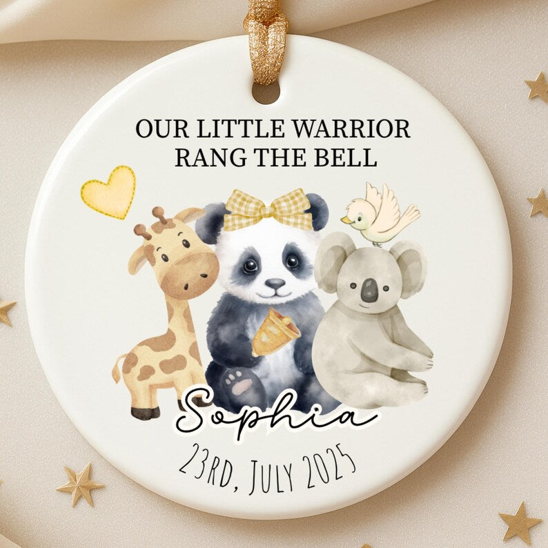 Personalized End of Chemo Ornament: Safari Animals – Pediatric Cancer Milestone product image 4