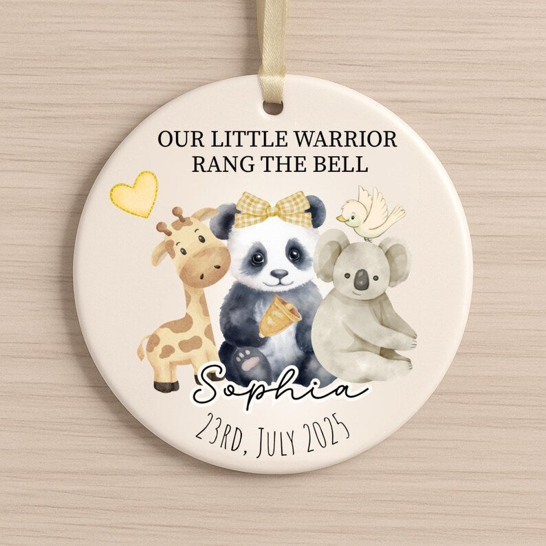 Personalized End of Chemo Ornament: Safari Animals – Pediatric Cancer Milestone product image 8