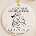 Breastfeeding Milestone Ornament – Personalized Baby to Mom Gift personalized Christmas ornament