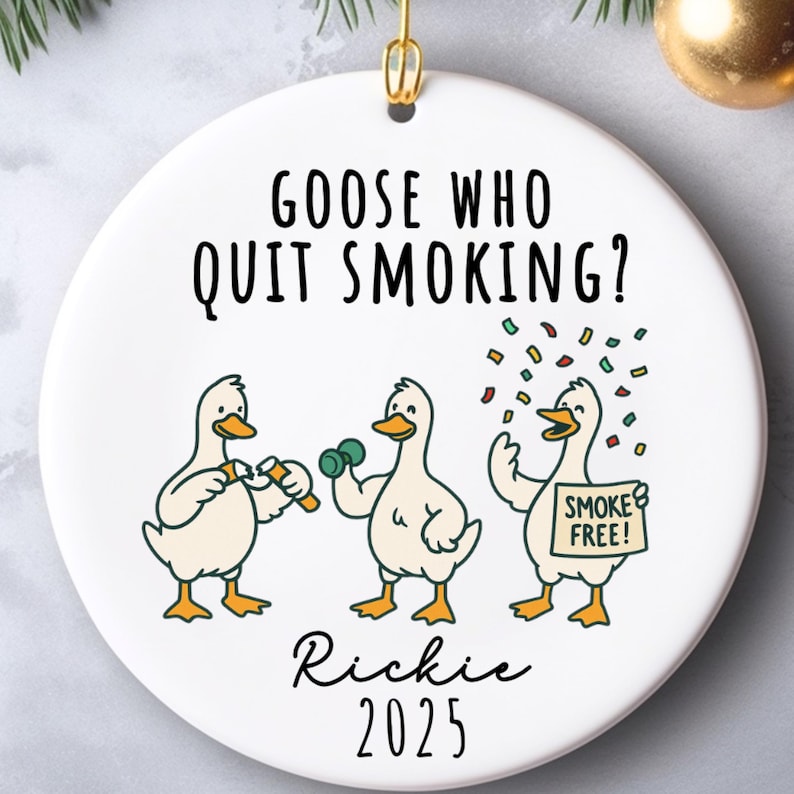Funny Quit Smoking Ornament – Smoke Free Gift product image 8