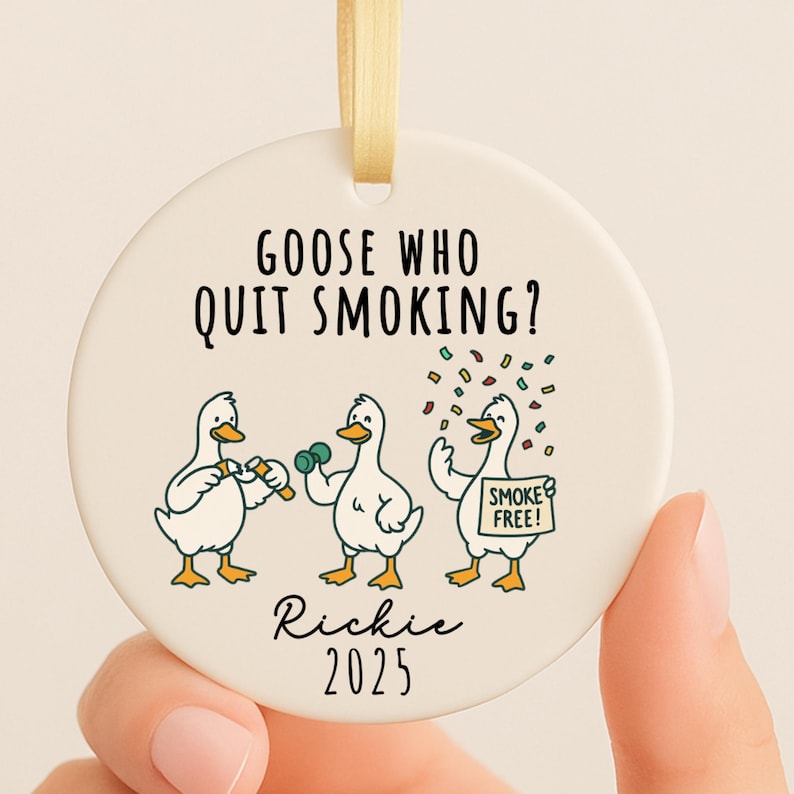 Funny Quit Smoking Ornament – Smoke Free Gift product image 5