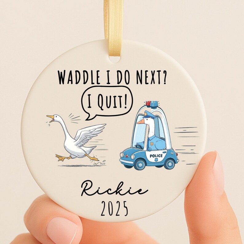 Funny I Quit Ornament – Resignation Gift for Coworker product image 5