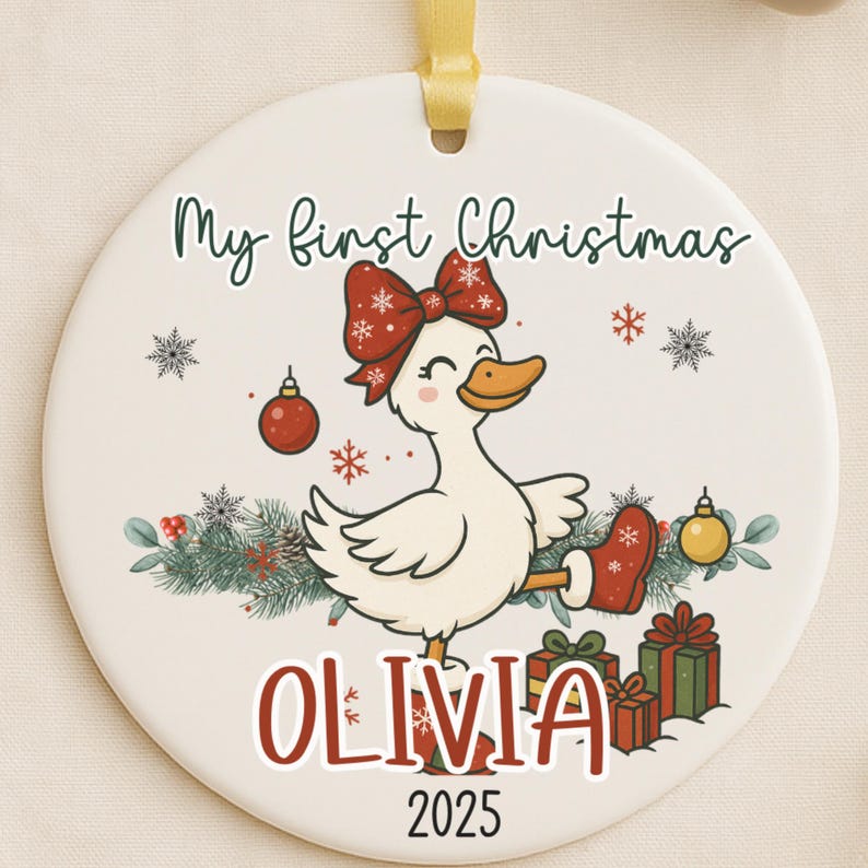 Personalized Baby’s First Christmas Ornament personalized Christmas ornament