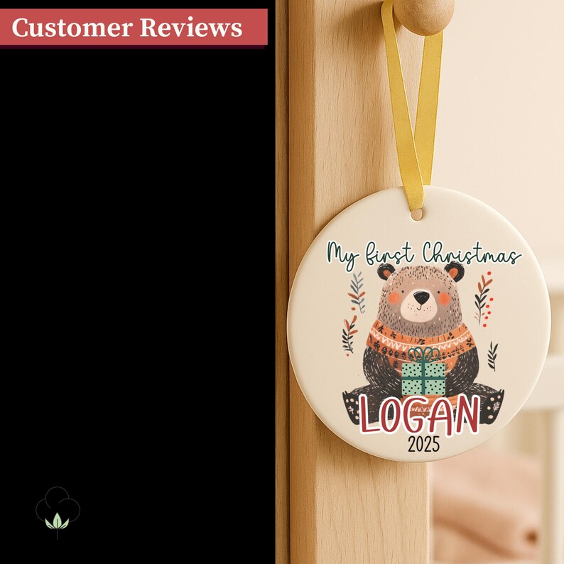 Personalized Baby’s First Christmas Ornament – Cute Holiday Keepsake for Custom Newborn Gift product image 10
