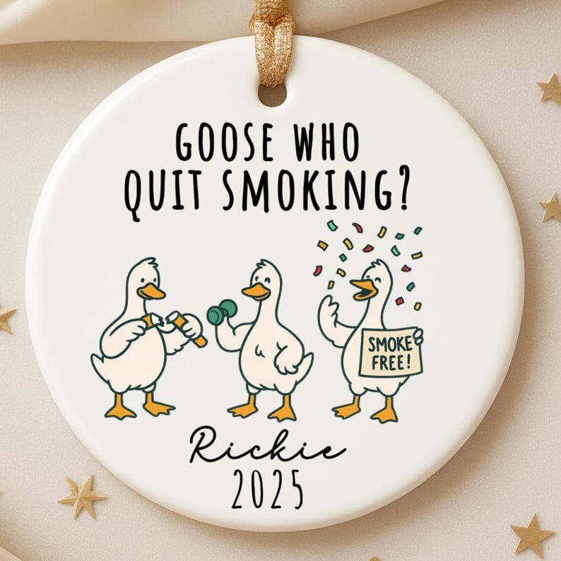 Funny Quit Smoking Ornament – Smoke Free Gift product image 3