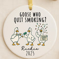 Funny Quit Smoking Ornament – Smoke Free Gift personalized Christmas ornament