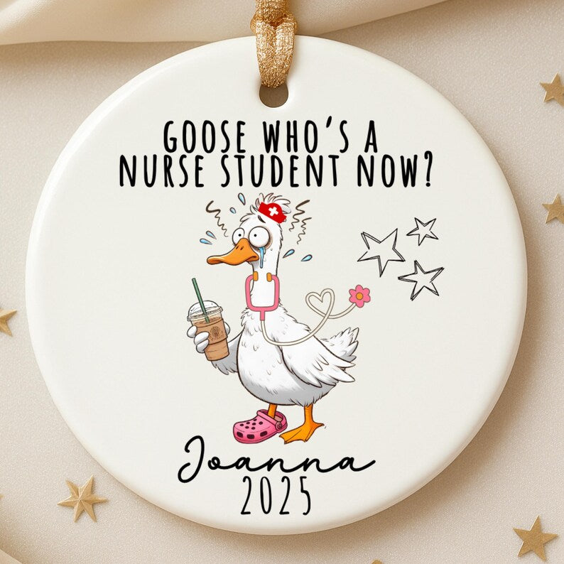 Personalized Nursing Student Ornament – Funny Nurse School Gift product image 3