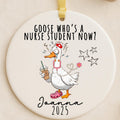 Personalized Nursing Student Ornament – Funny Nurse School Gift personalized Christmas ornament