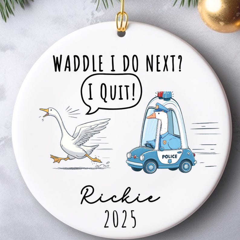 Funny I Quit Ornament – Resignation Gift for Coworker product image 8