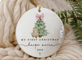 Personalized Baby Girl First Christmas Ornament personalized acrylic Christmas ornament