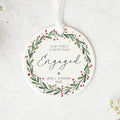 Personalized Engagement Ornament – Custom Couple Keepsake personalized acrylic Christmas ornament
