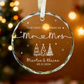 Personalized Our First Christmas as Mr & Mrs Ornament personalized acrylic Christmas ornament