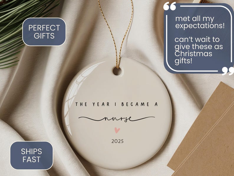 Nurse Graduation Ornament – Personalized 2026 Nursing Gift product image 4