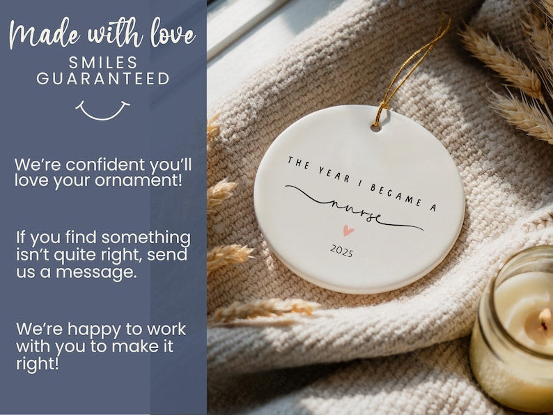 Nurse Graduation Ornament – Personalized 2026 Nursing Gift product image 3