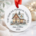 Custom Couples Ornament – First Place Together personalized acrylic Christmas ornament