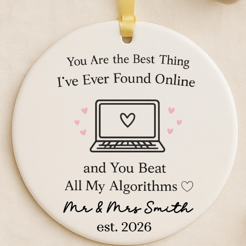 Met Online Ornament – Cute Gift for Fiancé Fiancée product image 8
