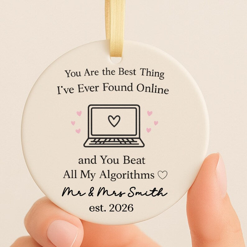 Met Online Ornament – Cute Gift for Fiancé Fiancée product image 5