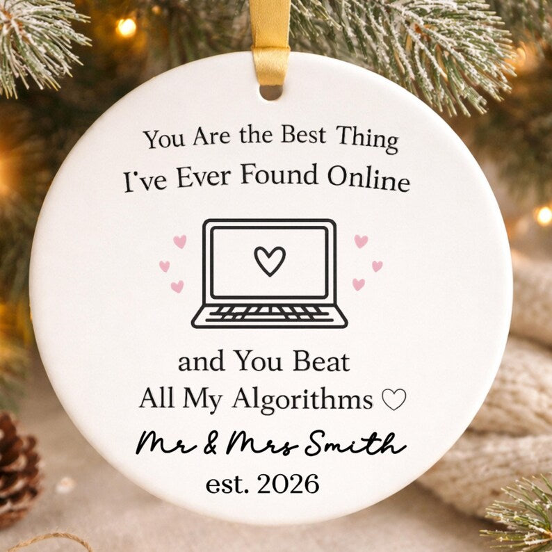 Met Online Ornament – Cute Gift for Fiancé Fiancée product image 7