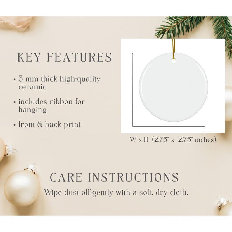 Personalized First Christmas Married Ornament – Custom Wedding Date Keepsake product image 5