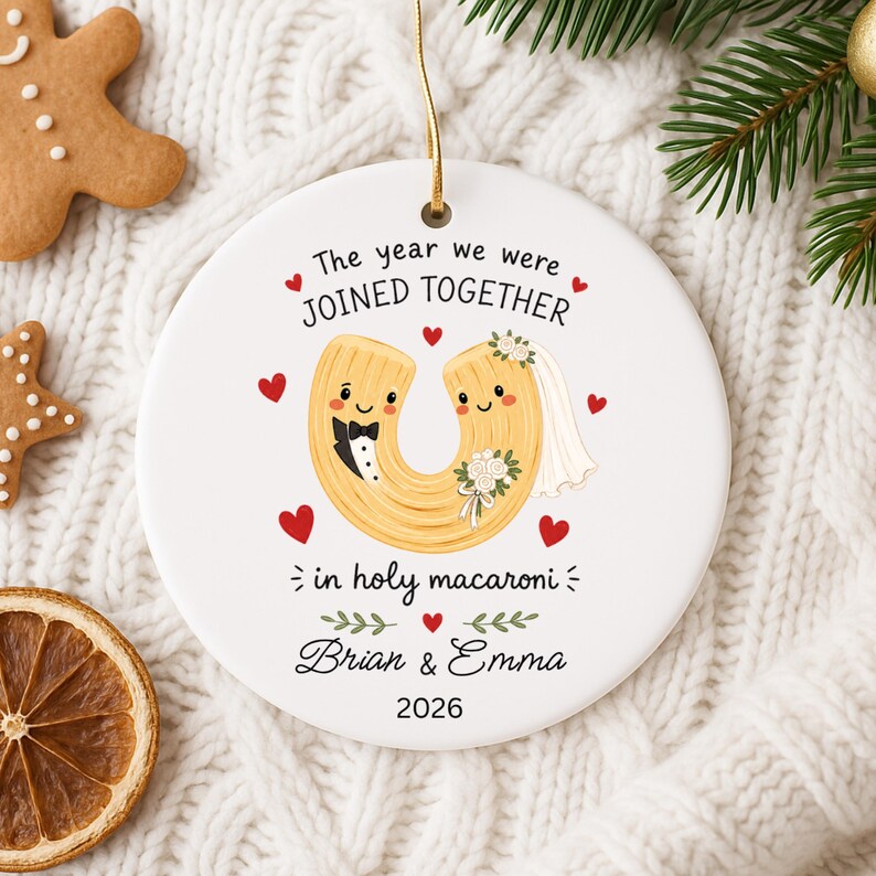 Custom Couple Wedding Gift | Personalized Newlywed Keepsake Wedding Day | First Christmas Marri product image 10
