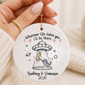 Best Friend Christmas Ornament Personalized | Funny Friendship Birthday Gift | Cat Lover Orname personalized Christmas ornament