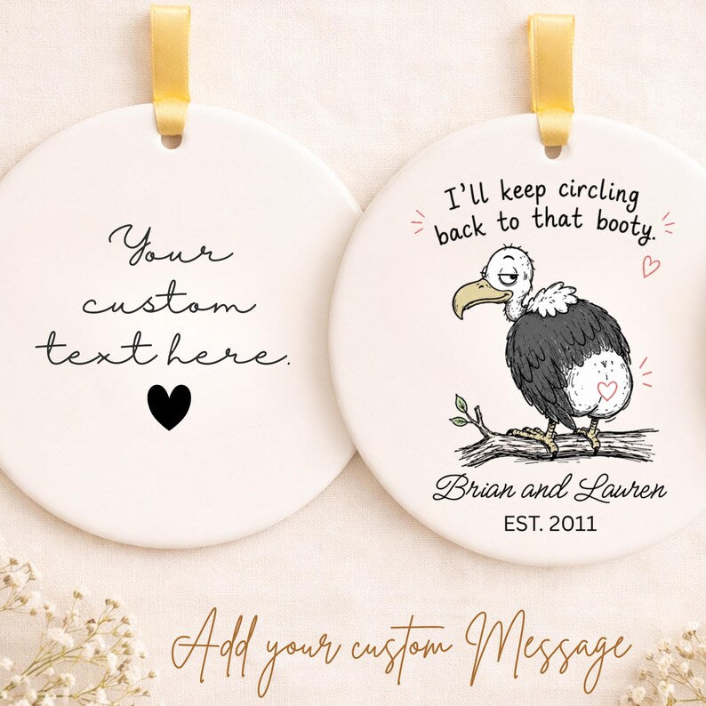 Funny Personalized Couple Ornament | Funny Anniversary Gift | Husband Wife Christmas Ornament | product image 2