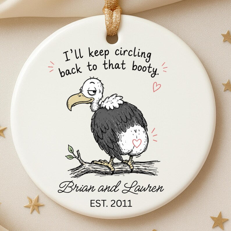 Funny Personalized Couple Ornament | Funny Anniversary Gift | Husband Wife Christmas Ornament | product image 8
