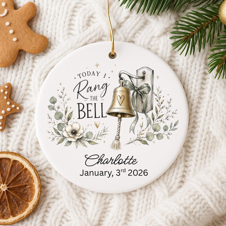 Ring The Bell Ornament Personalized | Chemo Graduation Gift | Cancer Survivor Gift product image 10