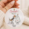 Personalized Beagle Christmas Ornament | Beagle Ornament | Beagle Gift for Dog Lovers | Custom  personalized Christmas ornament