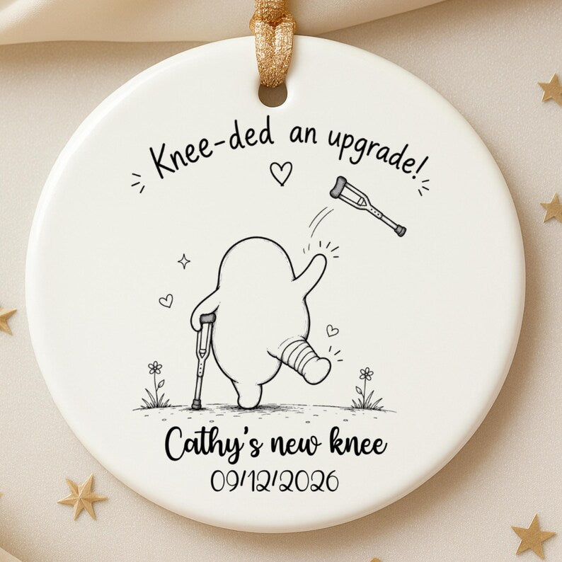 Personalized Knee Surgery Ornament – Knee Replacement Gift product image 4
