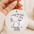 Personalized Ring The Bell Ornament – Cancer Survivor Gift personalized Christmas ornament