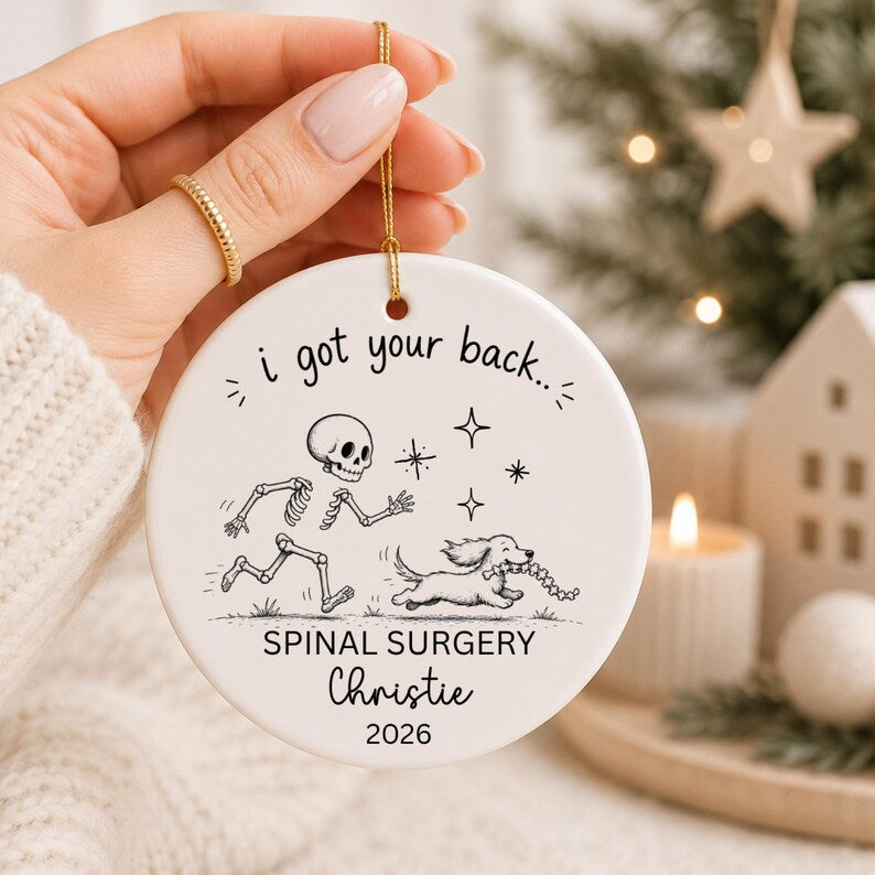 Personalized Spinal Surgery Ornament – Back Surgery Gift product image 6